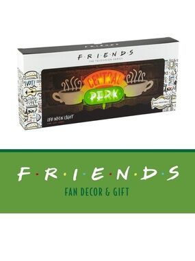 FRIENDS Central Perk Wall Sign - Green & Yellow